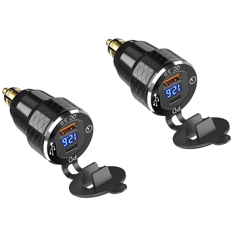 2X PD 3.0 Type C USB Fast Charger Din To USB And 18W QC 3.0 Power Outlet With Voltmeter For 12V-24V Ducati BMW
2X PD 3.0 Type C USB Fast Charger Din To USB And 18W QC 3.0 Power Outlet With Voltmeter For 12V-24V Ducati BMW