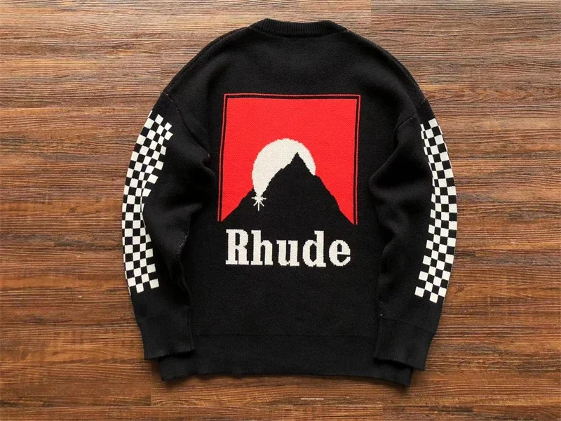 New Rhude Half Moon Cashew Jacquard Sweater Men Women Casual O-Neck Sweatshirts y2k
New Rhude Half Moon Cashew Jacquard Sweater Men Women Casual O-Neck Sweatshirts y2k