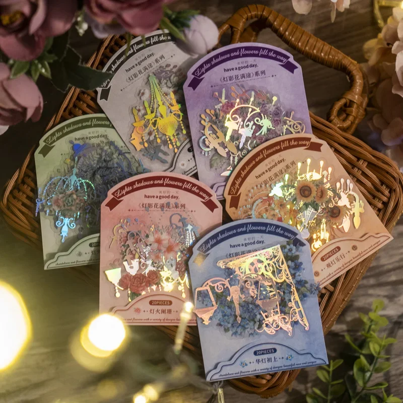 20Sheets Laser Silver PET stickers lampshade Flowers lampwork Flower collage handbook Decoration Decorative Backing 126*82MM
20Sheets Laser Silver PET stickers lampshade Flowers lampwork Flower collage handbook Decoration Decorative Backing 126*82MM