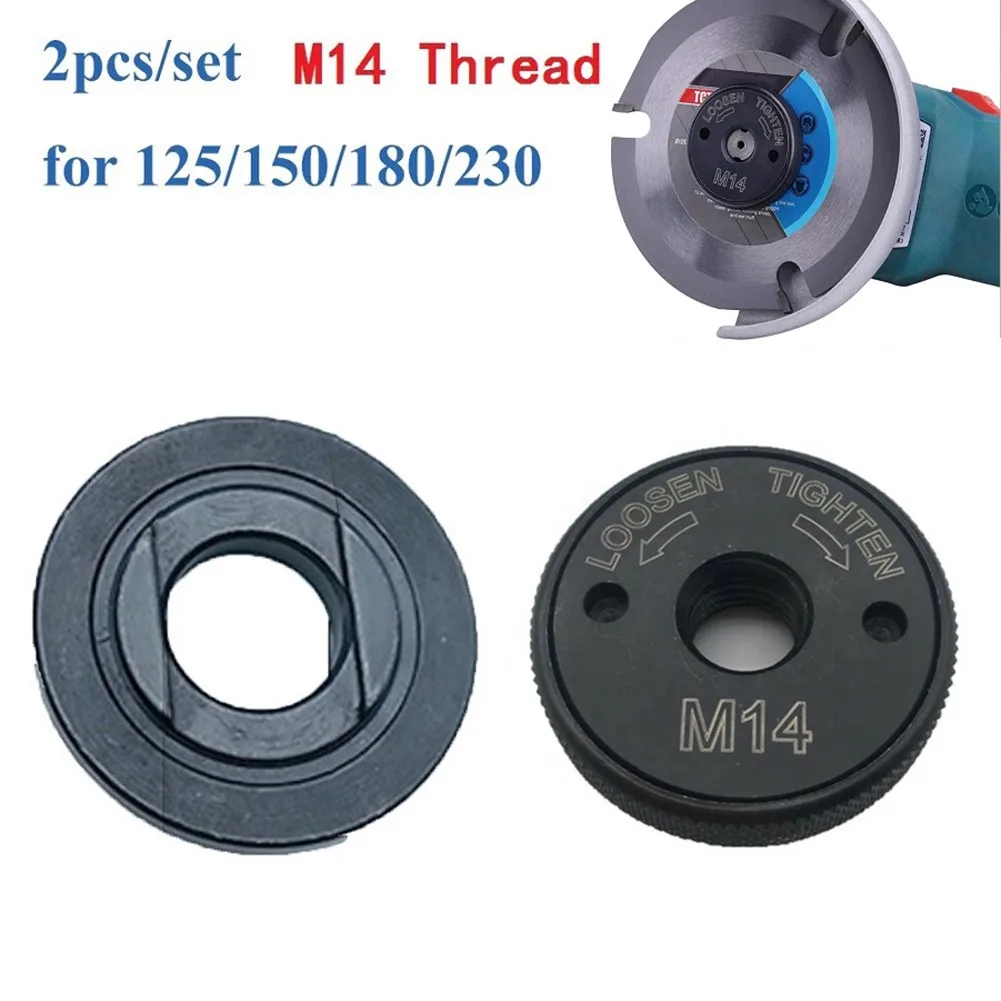 2pc M14 Quick-release Clamping Nut Angle Grinder Flange Nut Flex 115 125 180 230 Self-locking Pressure Plate Cut-Off Wheels
2pc M14 Quick-release Clamping Nut Angle Grinder Flange Nut Flex 115 125 180 230 Self-locking Pressure Plate Cut-Off Wheels