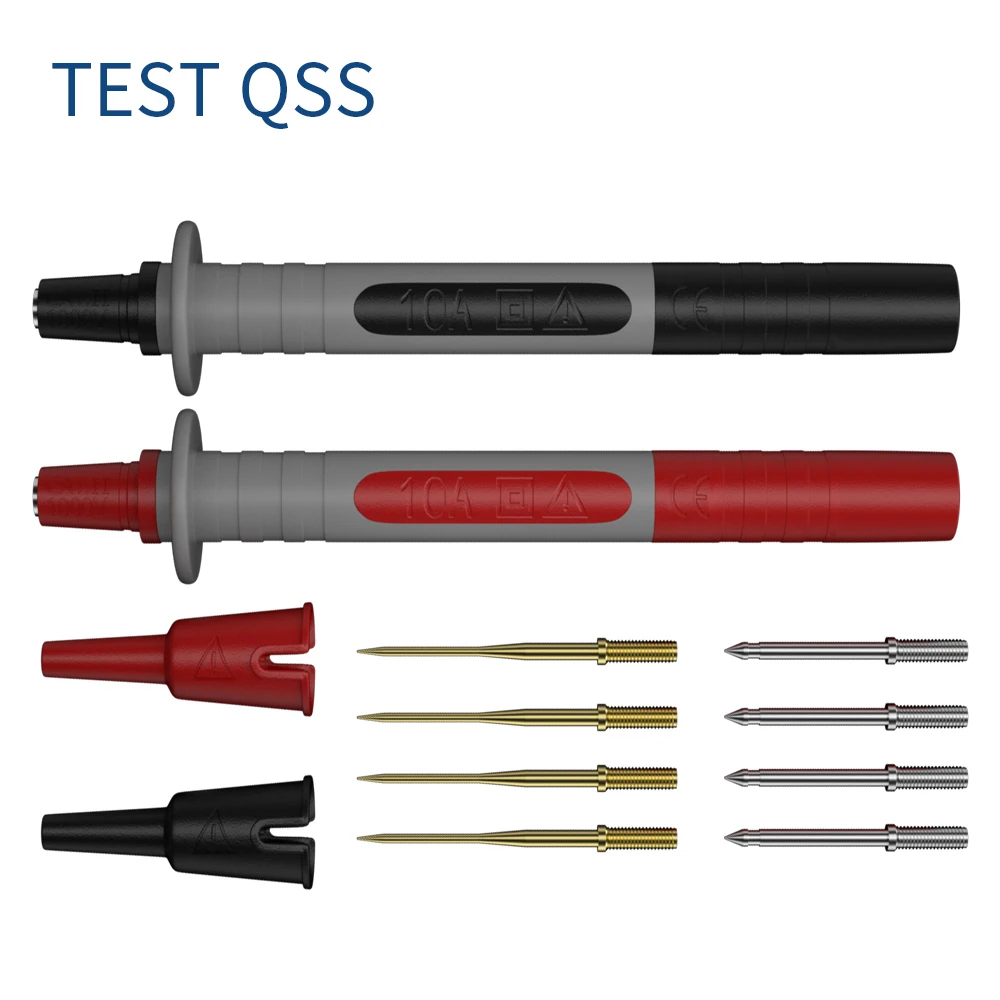 QSS 2PCS Multimeter Test Probe Pen with Replaceable Gold-plated Sharp 1MM Needles and Thick 2mm Needle Electrical Tools Q.30013A
QSS 2PCS Multimeter Test Probe Pen with Replaceable Gold-plated Sharp 1MM Needles and Thick 2mm Needle Electrical Tools Q.30013A