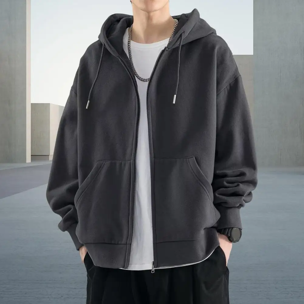 Men Winter Coat Men's Hooded Drawstring Winter Coat with Zipper Closure Elastic Cuff Thick Cardigan Jacket with Pockets for Fall
Men Winter Coat Men's Hooded Drawstring Winter Coat with Zipper Closure Elastic Cuff Thick Cardigan Jacket with Pockets for Fall