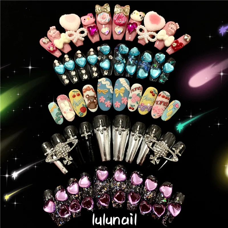 Halloween Girls Wearing Manicure Anime Figure Y2K Millennial Style Love Embossed Sticker Hellokitty 3D Diy Handmade Nail Patches
Halloween Girls Wearing Manicure Anime Figure Y2K Millennial Style Love Embossed Sticker Hellokitty 3D Diy Handmade Nail Patches