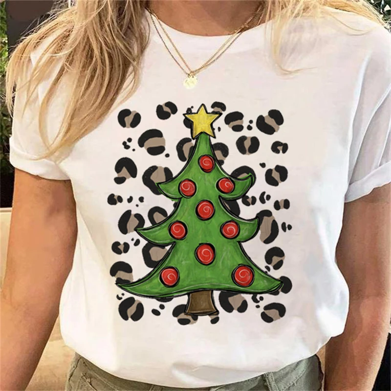 Autumn New Christmas Tree Cartoon Print Short-sleeved Art Style Casual Top Print T-shirt Fashion Summer Women's T-shirt Cartoon
Autumn New Christmas Tree Cartoon Print Short-sleeved Art Style Casual Top Print T-shirt Fashion Summer Women's T-shirt Cartoon