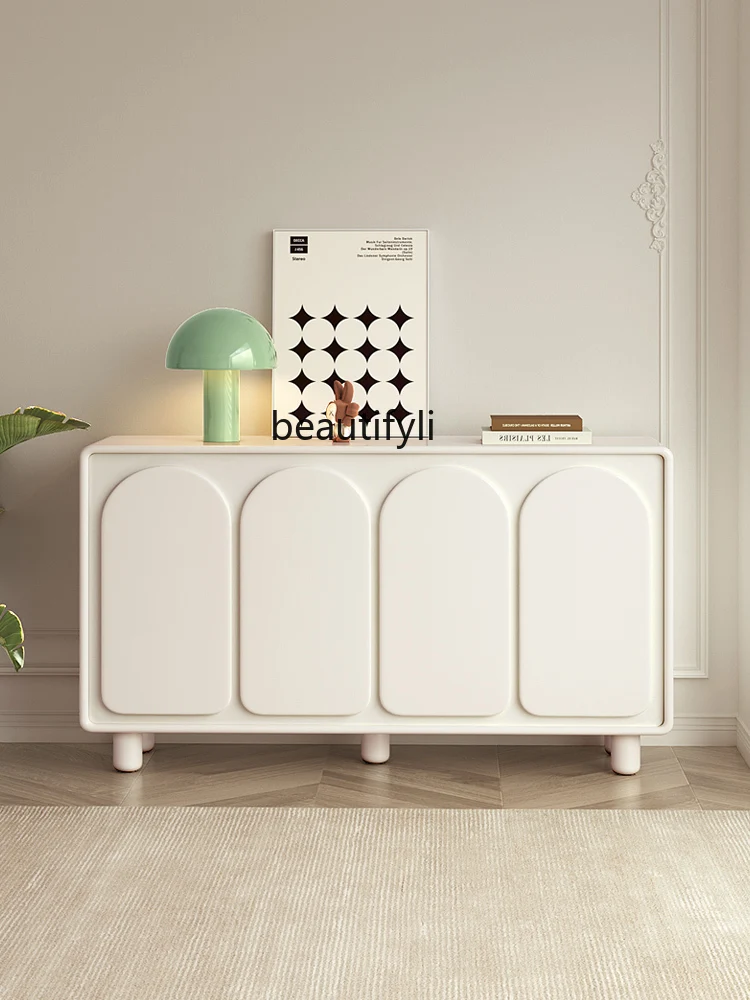 Cream Style Sideboard Cabinet Storage Cabinet Simple White Cupboard Locker Wine Cabinet Side
Cream Style Sideboard Cabinet Storage Cabinet Simple White Cupboard Locker Wine Cabinet Side
