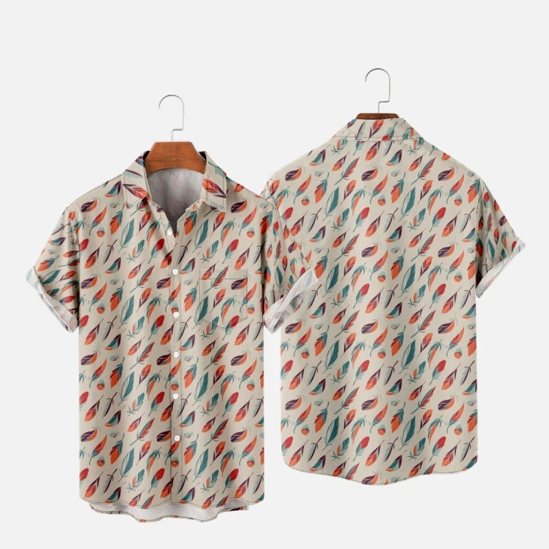 Men's Hawaiian T-Shirt For Women Feather Pattern 3D Printed Hombre Fashion Shirt Casual Beach Oversized Clothes 8
Men's Hawaiian T-Shirt For Women Feather Pattern 3D Printed Hombre Fashion Shirt Casual Beach Oversized Clothes 8