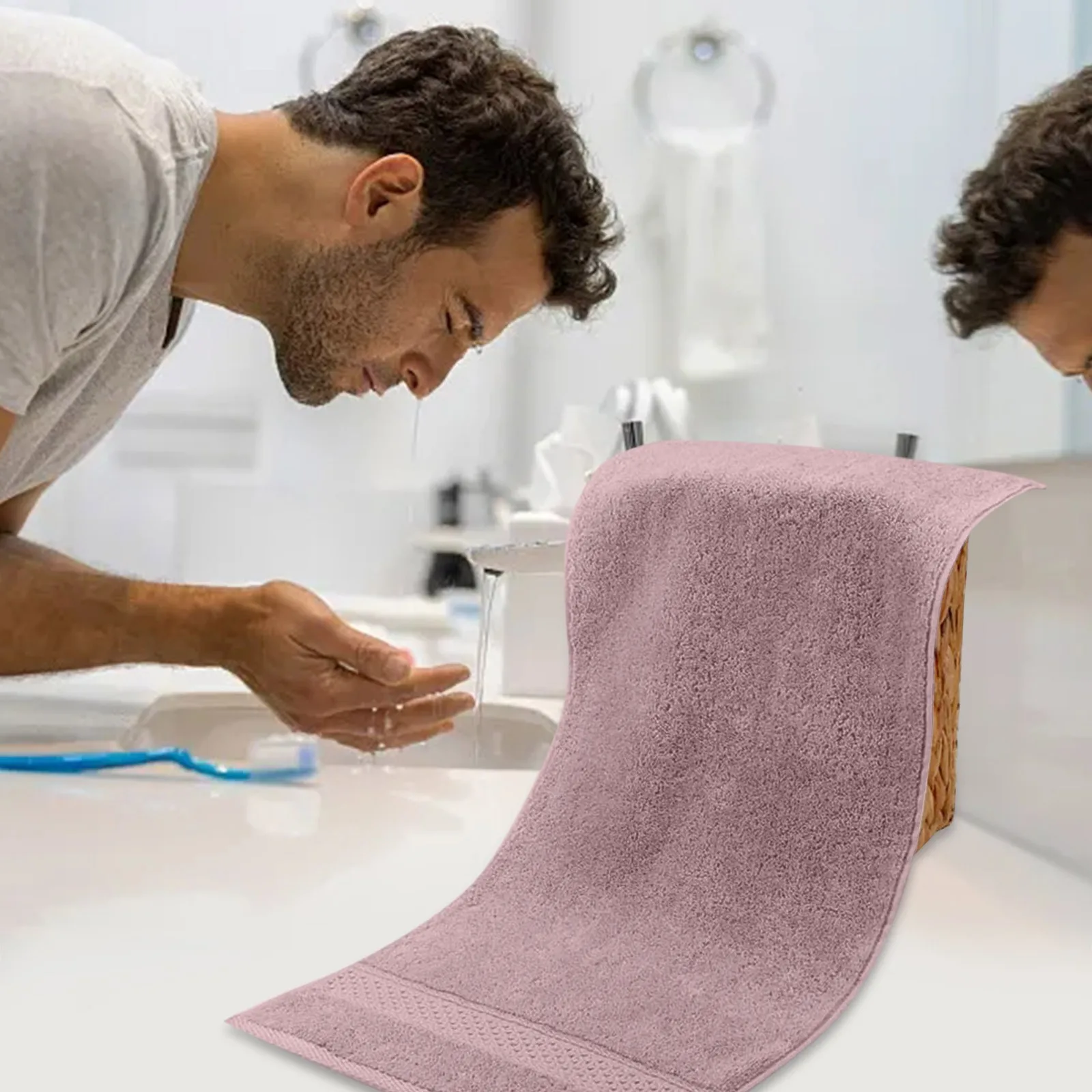 

Бытовая стирка из чистого хлопка, впитывающее Хлопковое полотенце, простое полотенце, 74*33 см, маленькое полотенце для рук