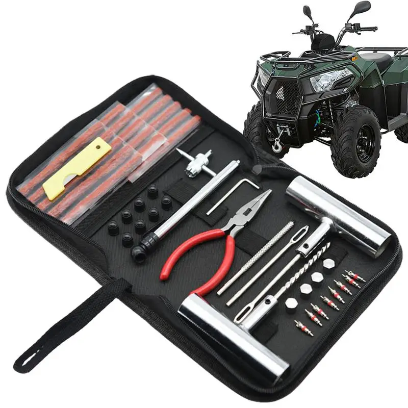 Tyre Repair Kits Heavy Duty Tire Flat Repair Kit 46pcs Flat Repair Tools Portable Flat Repair Kit For DIY Car Home Puncture
Tyre Repair Kits Heavy Duty Tire Flat Repair Kit 46pcs Flat Repair Tools Portable Flat Repair Kit For DIY Car Home Puncture
