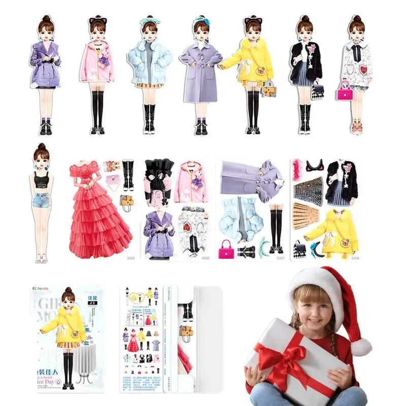

Бумажный наряд, куклы, магнитный наряд, ролевые игры, бумажные куклы, костюм, платье, вырезы, магнитная одежда, пазлы, креативное модное платье