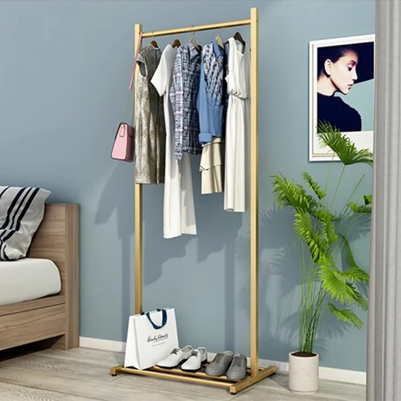 Aesthetic Balcony Golden Clothes Rack Boutique Minimalist Pole Nordic Clothes Hanger Store Balcony Moveis Para Casa Furniture
Aesthetic Balcony Golden Clothes Rack Boutique Minimalist Pole Nordic Clothes Hanger Store Balcony Moveis Para Casa Furniture