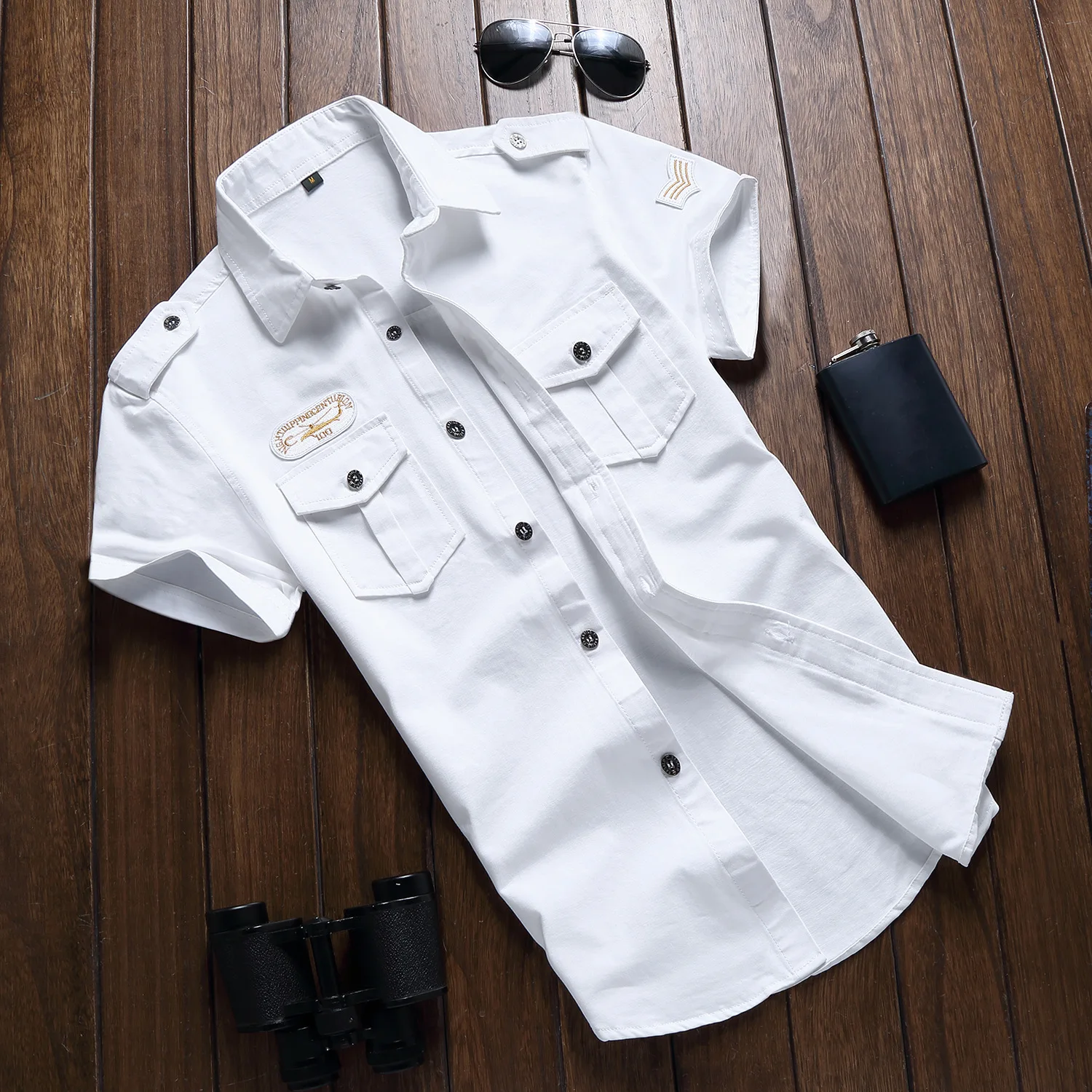 Military Shirt Men's Shirts Casual White Style Fashion Clothing Cotton Short Sleeve Retro Vintage 6XL Embroidery Drop Shipping
Military Shirt Men's Shirts Casual White Style Fashion Clothing Cotton Short Sleeve Retro Vintage 6XL Embroidery Drop Shipping