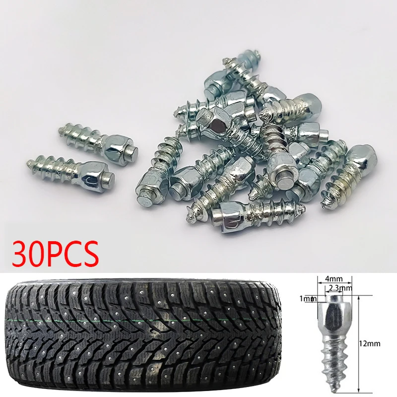 30pcs Car Tire Studs Anti-Slip Screws Nails Auto Wheel Tyre Snow Spikes Set Anti-Ice for Truck Motorcycle Alloy Tire Studs 12mm
30pcs Car Tire Studs Anti-Slip Screws Nails Auto Wheel Tyre Snow Spikes Set Anti-Ice for Truck Motorcycle Alloy Tire Studs 12mm