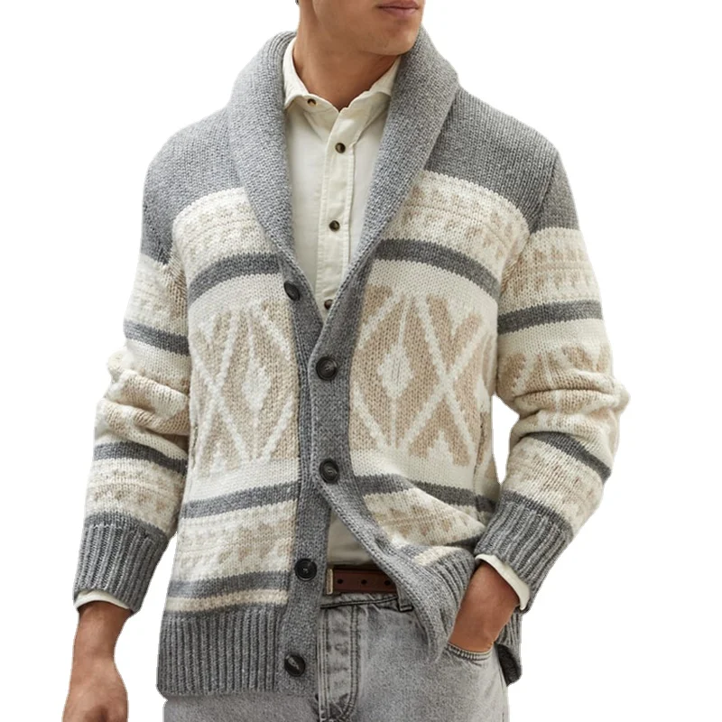 Butemoda New Autumn Winter Menswear European-style Jacquard Sweater with Long Sleeve Knitted Coat Jacket Cardigan for Men
Butemoda New Autumn Winter Menswear European-style Jacquard Sweater with Long Sleeve Knitted Coat Jacket Cardigan for Men