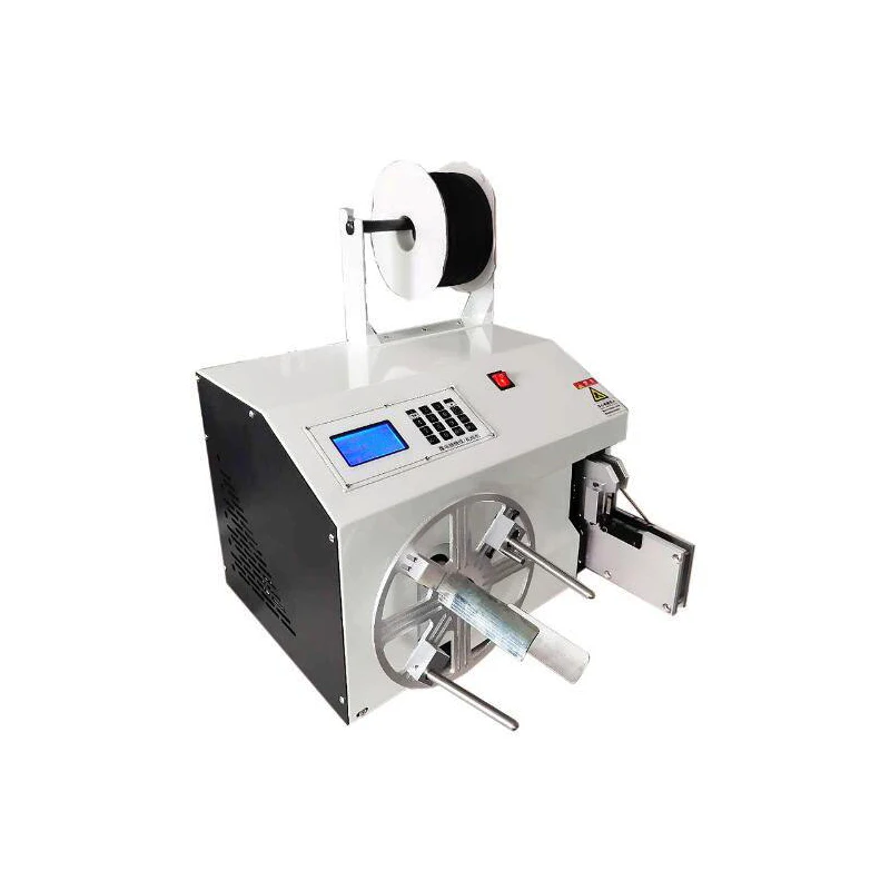 

Hot selling Automatic sheathed Wire Coiling Tying tie Winding Machine USB data cable Binding tool