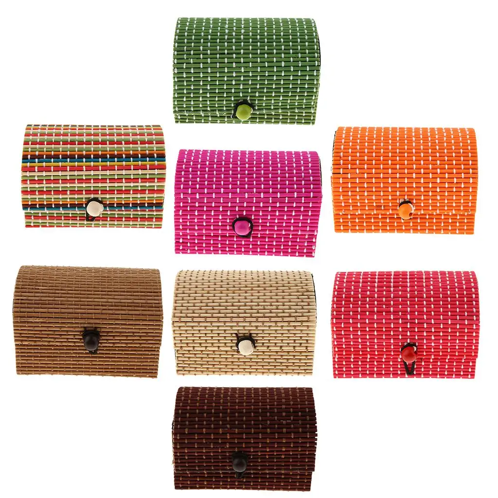 MagiDeal 9x6x6cm Case Jewelry Trinkets Showcase Natural Bamboo Wooden Environmental Storage Box
MagiDeal 9x6x6cm Case Jewelry Trinkets Showcase Natural Bamboo Wooden Environmental Storage Box