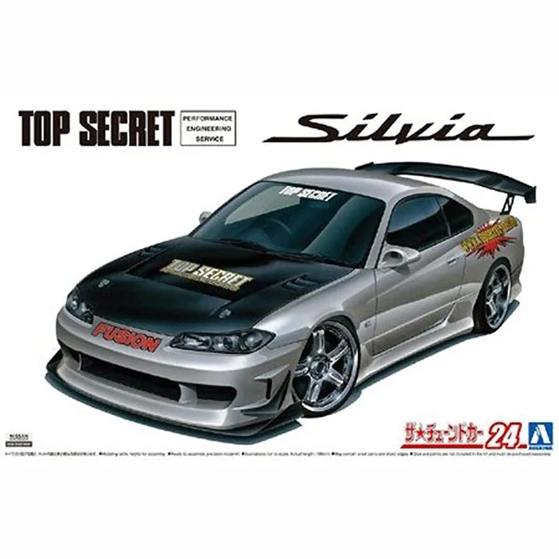 Aoshima 05874 Static Assembled Car Model Toy 1/24 Scale For Nissan TOPSECRET S15 SILVIA 1999 Car Model Kit
Aoshima 05874 Static Assembled Car Model Toy 1/24 Scale For Nissan TOPSECRET S15 SILVIA 1999 Car Model Kit