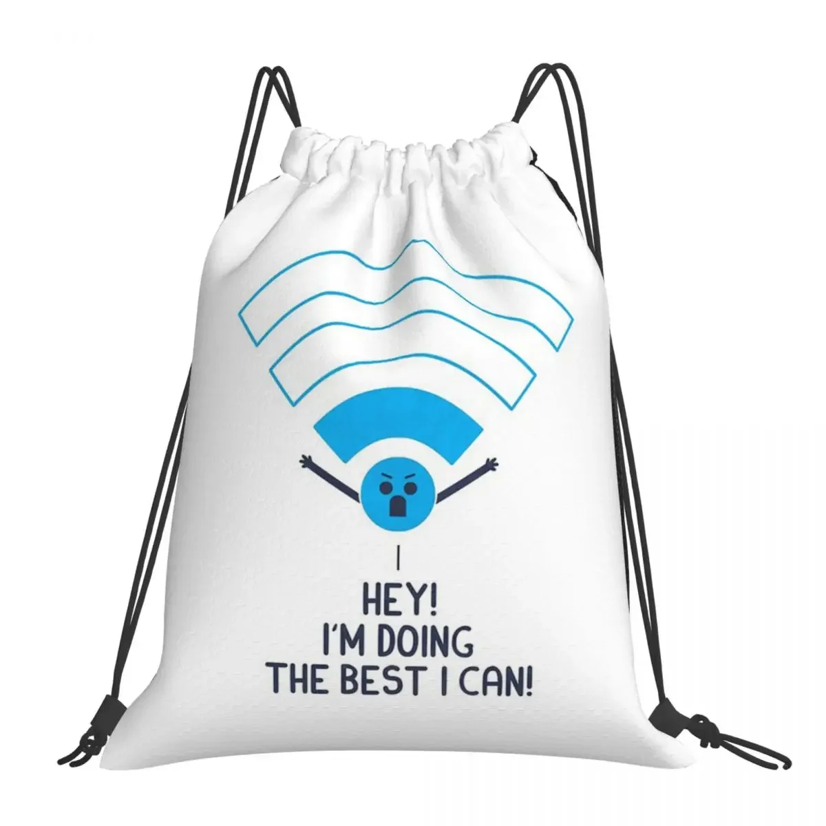 Angry Wifi Backpacks Casual Portable Drawstring Bags Drawstring Bundle Pocket Storage Bag BookBag For Man Woman Students
Angry Wifi Backpacks Casual Portable Drawstring Bags Drawstring Bundle Pocket Storage Bag BookBag For Man Woman Students