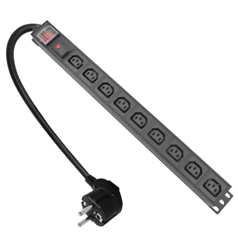 Network Rack PDU aluminium alloy Power Strip socket 9 Ways C13 output With overload protection 2m extension cable
Network Rack PDU aluminium alloy Power Strip socket 9 Ways C13 output With overload protection 2m extension cable