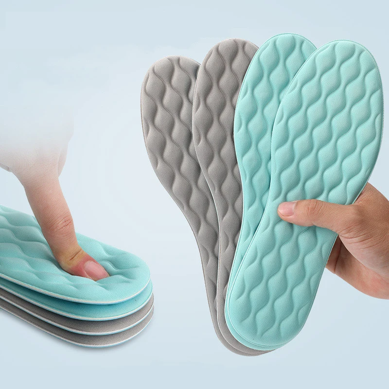

1 Pair Foam Shoe Pads Latex Massage Insoles for Sneakers Arch Support Foot Insole Soft Flat Feet Plantar Fasciitis Cushion