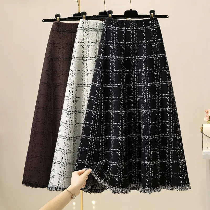 High Waist Big Swing Skirt Women 2023 Plaid Print Autumn and Winter New Fashion Mid-length Temperament A-line T174
High Waist Big Swing Skirt Women 2023 Plaid Print Autumn and Winter New Fashion Mid-length Temperament A-line T174