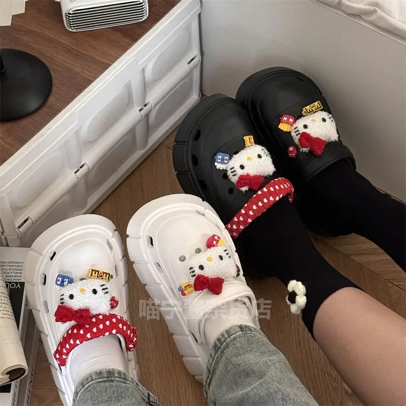 Anime Sanrio Kawaii Hello Kitty Slippers New Cute Cartoon Summer Fashion Thick Sole Heighten Soft Sole Toe Slippers Girl Toys
Anime Sanrio Kawaii Hello Kitty Slippers New Cute Cartoon Summer Fashion Thick Sole Heighten Soft Sole Toe Slippers Girl Toys