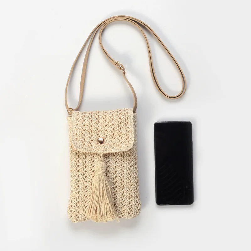Women Straw Beach Bag Holiday Mobile Phone Shouder Bag Summer Tassel Mini Crossbody Bag for Lady Gril Travel Bohemian Style
Women Straw Beach Bag Holiday Mobile Phone Shouder Bag Summer Tassel Mini Crossbody Bag for Lady Gril Travel Bohemian Style
