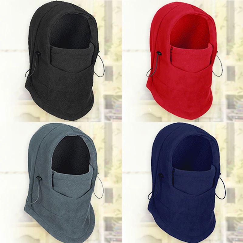 

Cycling Bandana Winter Outdoor Fleece Hood Hat Riding Scarf Mask Thickened Double Layer Warm Headgear Neck Protector