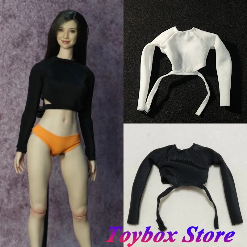 2 Colors DMTOYS Original 1/6 Girl Soldier Black White Long Sleeve T-shirt Bandage Design Casual Tops Fit 12" Female Figure Body
2 Colors DMTOYS Original 1/6 Girl Soldier Black White Long Sleeve T-shirt Bandage Design Casual Tops Fit 12" Female Figure Body
