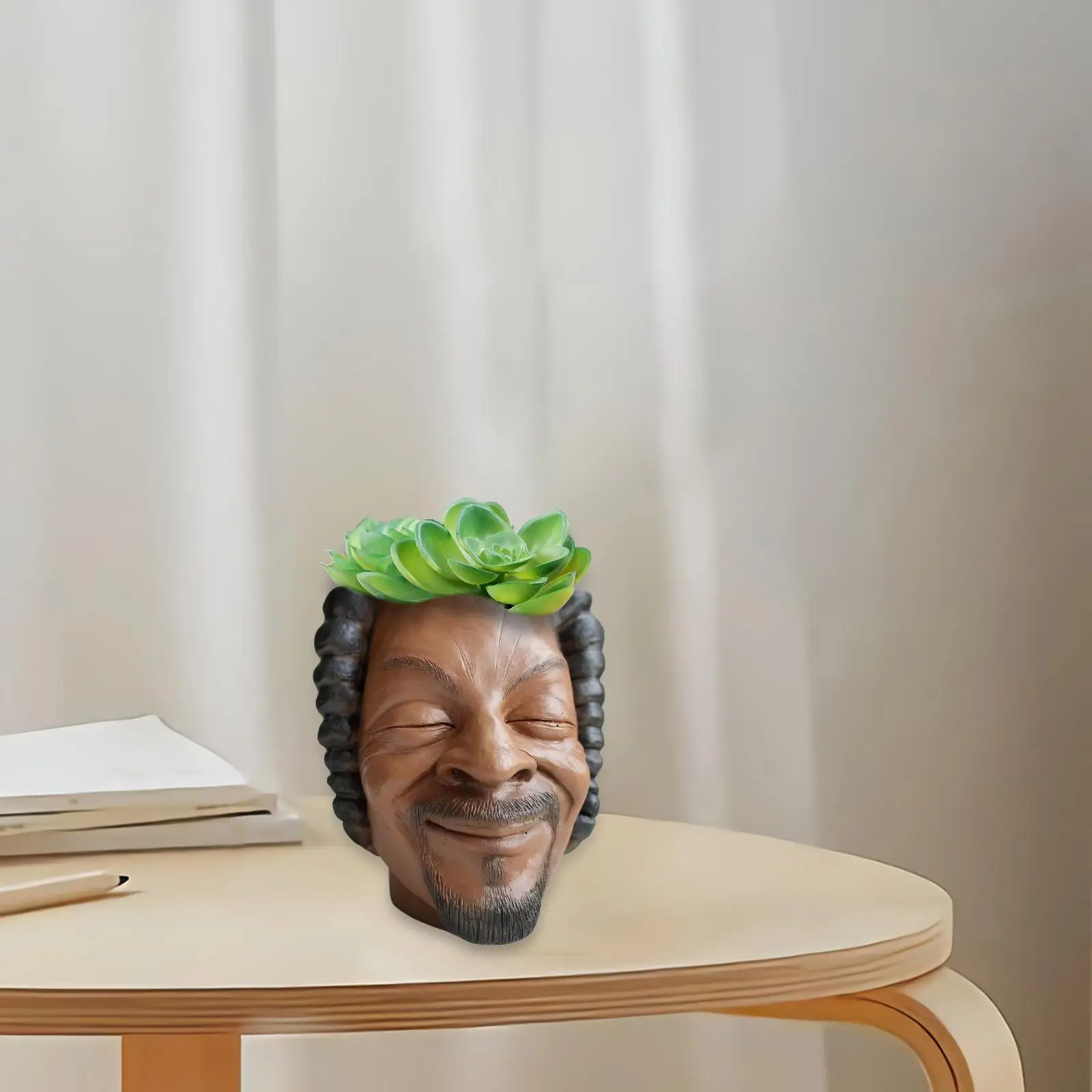 Face Flower Pot Head Planter Flower Planter Garden Figurine Sculpture Novelty Gardening Pot for Office Desk Outdoor Home Decor
Face Flower Pot Head Planter Flower Planter Garden Figurine Sculpture Novelty Gardening Pot for Office Desk Outdoor Home Decor