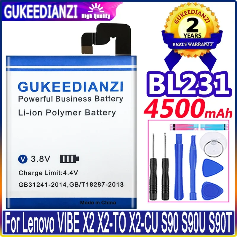 For Lenovo X 2 Battery Replacement 4500Mah Li-ion BL231 BL 231 Battery Replacement For Lenovo VIBE X2 For Lenovo S90 S90u S90T
For Lenovo X 2 Battery Replacement 4500Mah Li-ion BL231 BL 231 Battery Replacement For Lenovo VIBE X2 For Lenovo S90 S90u S90T