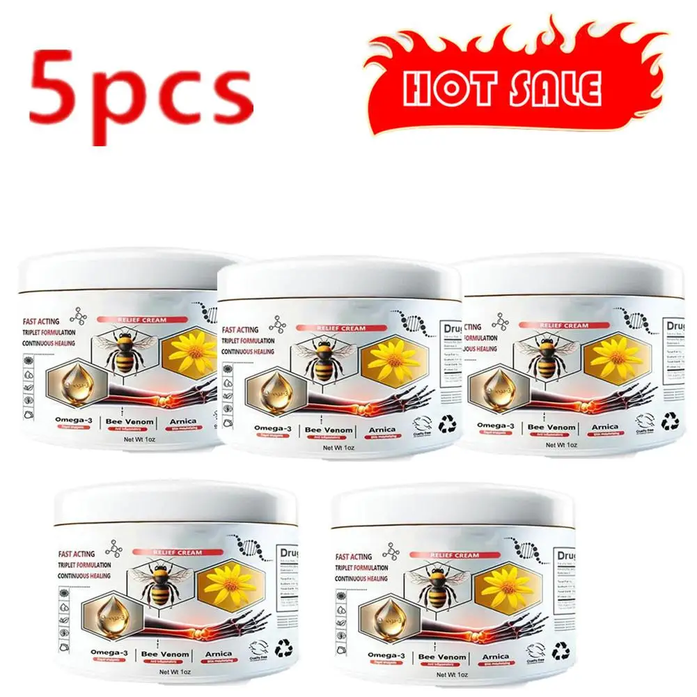 5pcs 30g Bee Venoms Joint Care Cream Relieve Cervical Joint Soreness Massage Treatments Cream Bone Health Body Care Tools
5pcs 30g Bee Venoms Joint Care Cream Relieve Cervical Joint Soreness Massage Treatments Cream Bone Health Body Care Tools
