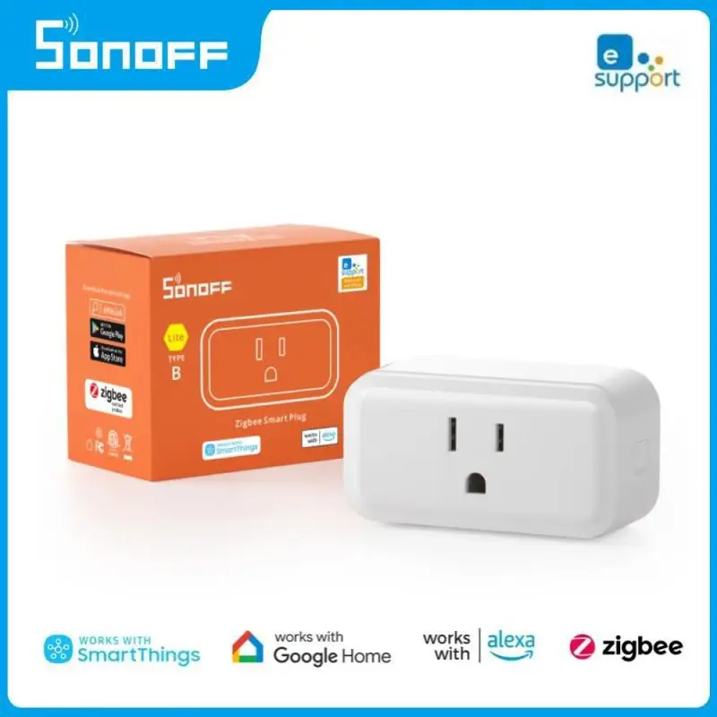 

Умные розетки Itead SONOFF S40 Lite Zigbee с поддержкой Amazon Alexa и Google Home, беспроводная умная розетка SONOFF Zigbee Bridge