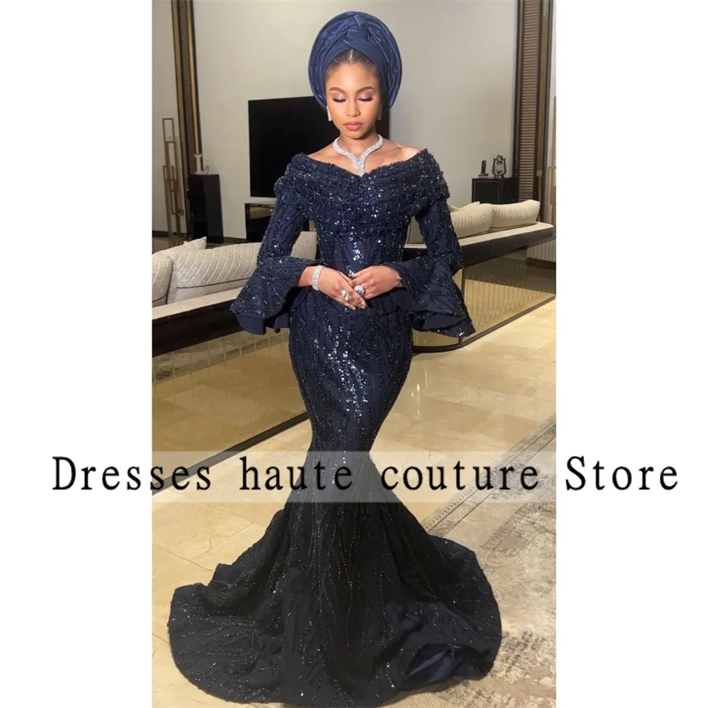 Aso Ebi Black Mermaid Evening Dresses 2023 For Black Girks Beaded Long Sleeve Formal Party Gowns Prom Dresses Robe De Soirée
Aso Ebi Black Mermaid Evening Dresses 2023 For Black Girks Beaded Long Sleeve Formal Party Gowns Prom Dresses Robe De Soirée