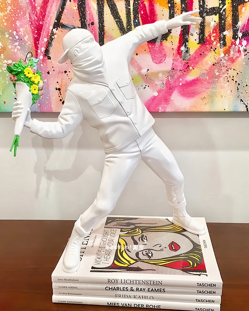 Banksy Flower Bomber Trendy Toy Ornaments for Boys, Artist-designed Sculptures, Colorful Gift Boxes, Gifts for Boys Banksy Flower Bomber Trendy Toy Ornaments for Boys, Artist-designed Sculptures, Colorful Gift Boxes, Gifts for Boys