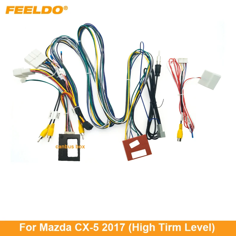 Автомобильный 16-контактный аудио жгут проводов FEELDO с can-шиной для Mazda CX-5 2017
Автомобильный 16-контактный аудио жгут проводов FEELDO с can-шиной для Mazda CX-5 2017