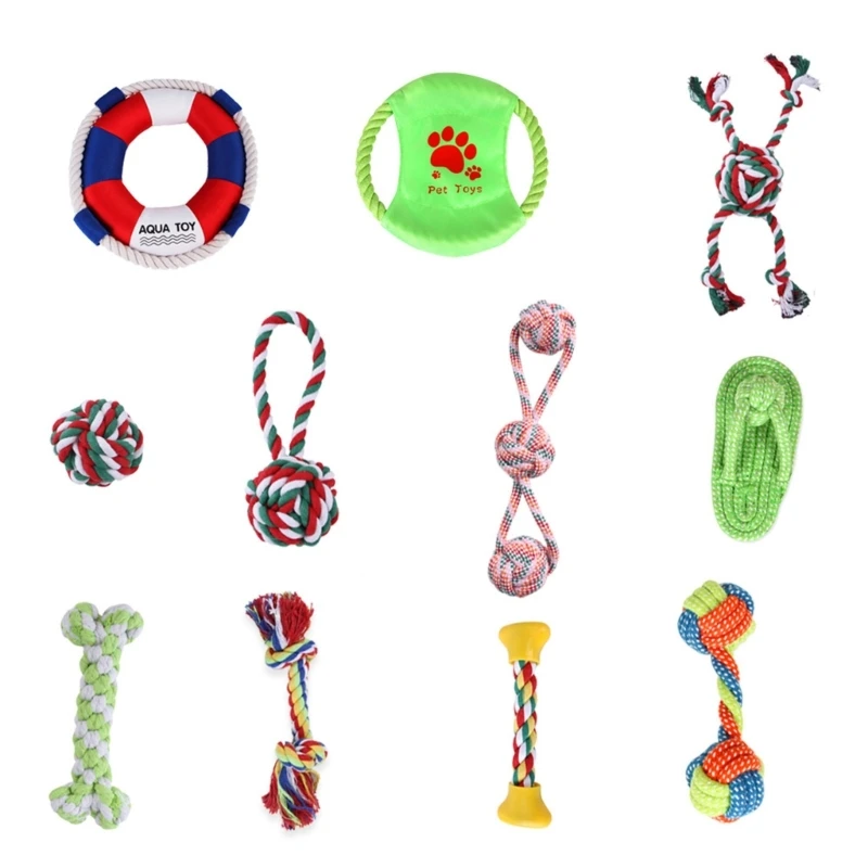 11 Packs Dog Rope Toy for Puppy Teething Interactive Tug-of-War Toy for Small Dog Durable Chew Toy for Boredom
11 Packs Dog Rope Toy for Puppy Teething Interactive Tug-of-War Toy for Small Dog Durable Chew Toy for Boredom