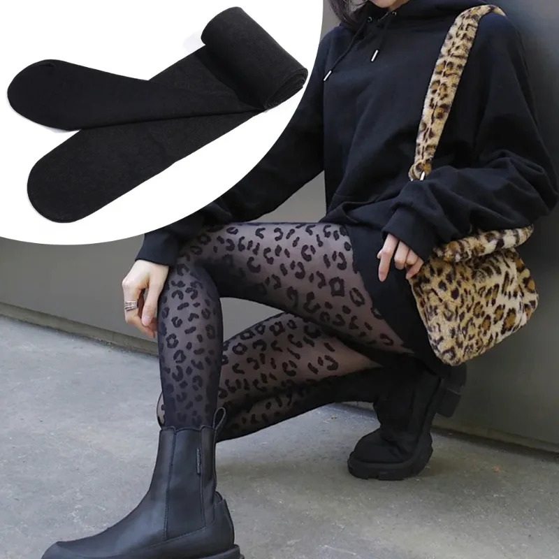 Summer Thin Transparent Silky Pantyhose Women Girls Vintage Leopard Animal Pattern Stockings Breathable Sweat-Absorbent Socks
Summer Thin Transparent Silky Pantyhose Women Girls Vintage Leopard Animal Pattern Stockings Breathable Sweat-Absorbent Socks