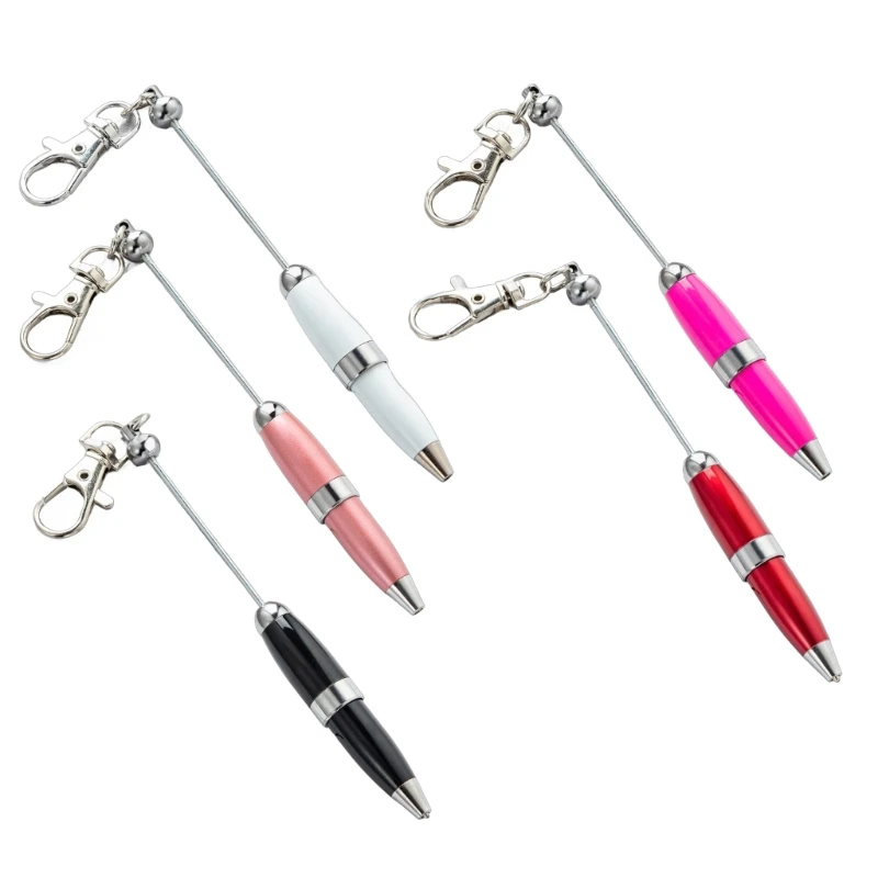 5pcs Beadable Ballpoint Pen with Keychain 1.0mm Pen Metal Stationery Pen Bead Rollerball Pen for School Office
5pcs Beadable Ballpoint Pen with Keychain 1.0mm Pen Metal Stationery Pen Bead Rollerball Pen for School Office
