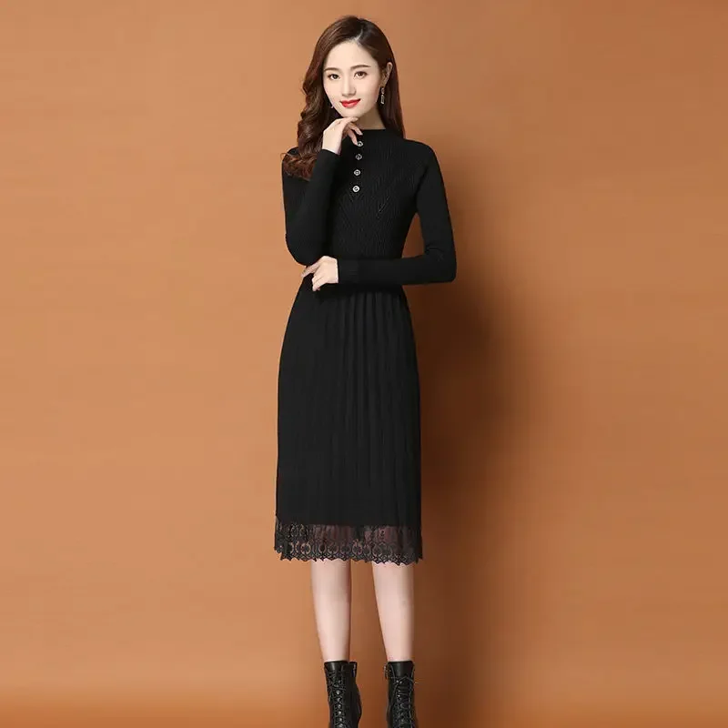 Female Dress Cover Up Black Women's Dresses Knit Knee Length ClothingMidi Crochet Turtleneck Splicing Y2k New in Hot Harajuku
Female Dress Cover Up Black Women's Dresses Knit Knee Length ClothingMidi Crochet Turtleneck Splicing Y2k New in Hot Harajuku