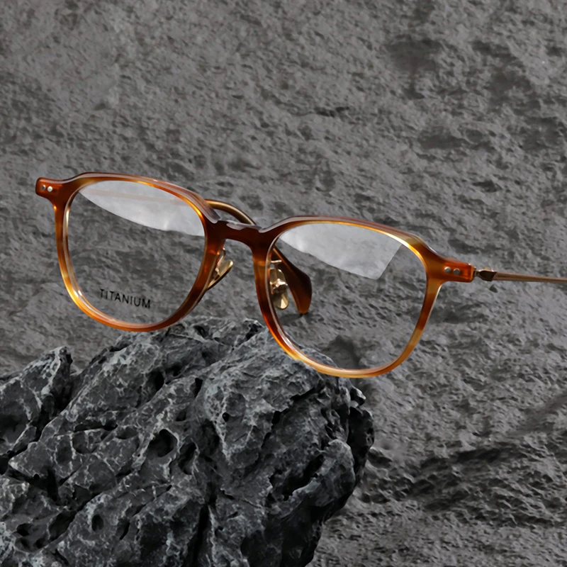 Vintage Acetate titanium round glasses frame men designer Myopia reading eyewear women personalized prescription eyeglasses 644
Vintage Acetate titanium round glasses frame men designer Myopia reading eyewear women personalized prescription eyeglasses 644