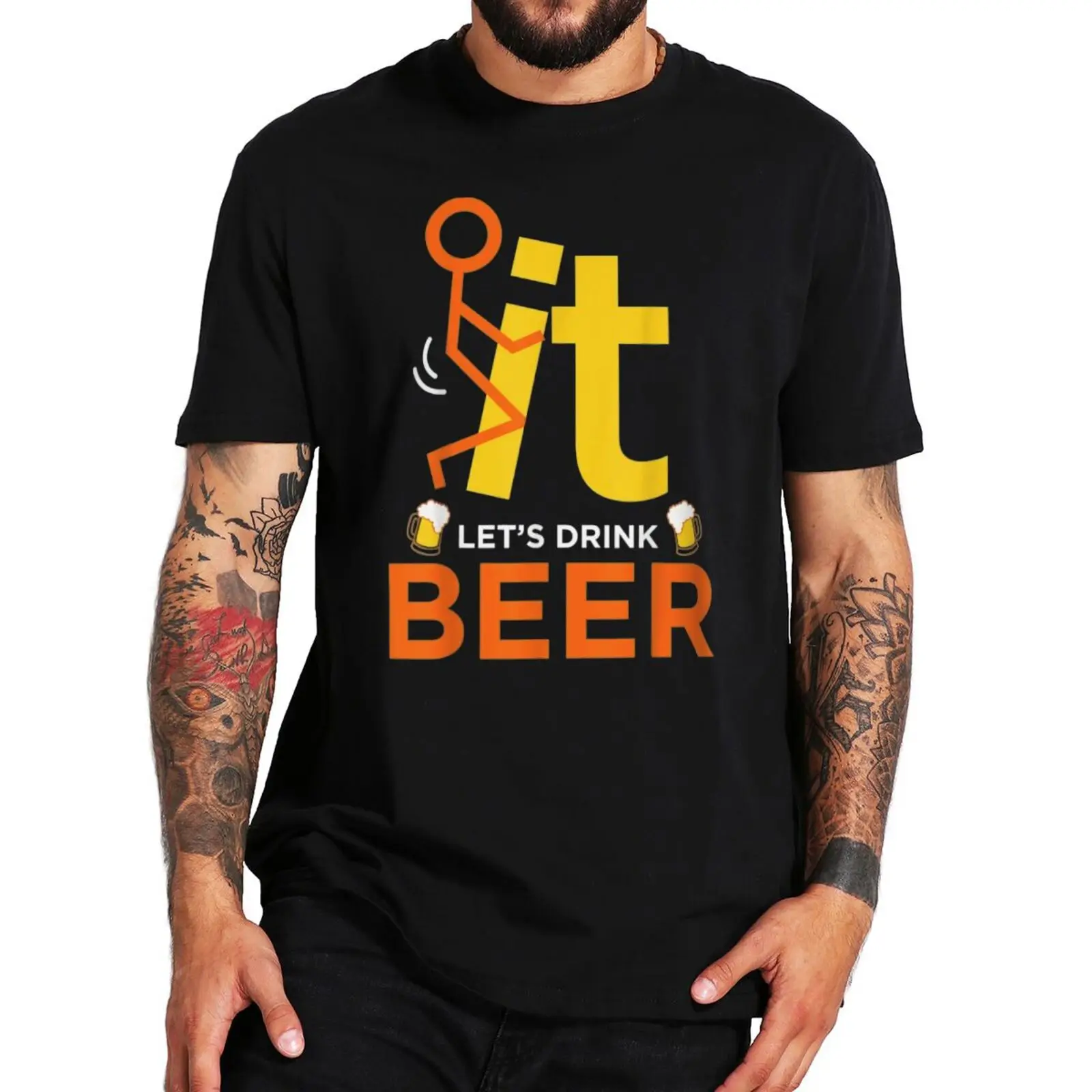 Let's Drink Beer T Shirt Funny Dirty Joke For Beer Lovers Homme Camiseta 100% Cotton EU Size Men's Novelty T-Shirt
Let's Drink Beer T Shirt Funny Dirty Joke For Beer Lovers Homme Camiseta 100% Cotton EU Size Men's Novelty T-Shirt