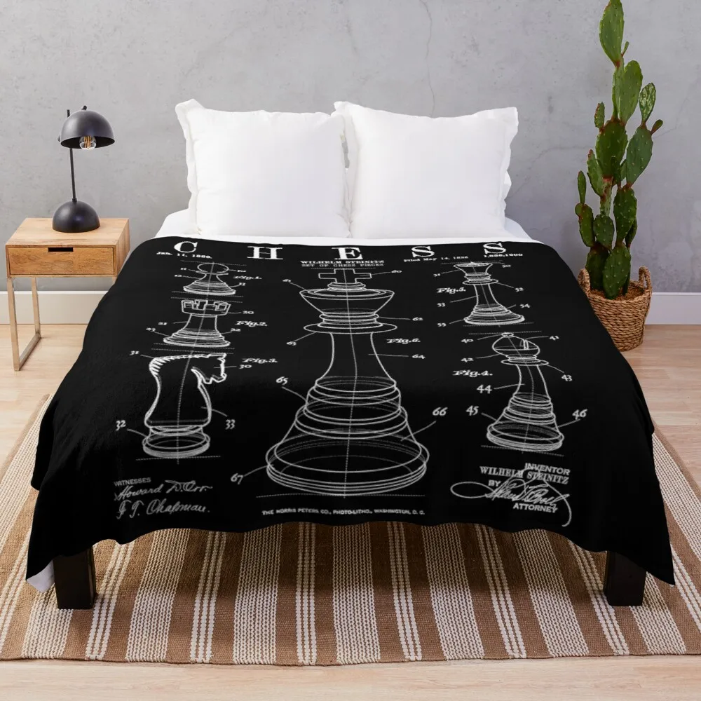 Chess King And Pieces Old Vintage Patent Drawing Print Throw Blanket Crochet Blanket Soft Plush Plaid Blankets For Sofa
Chess King And Pieces Old Vintage Patent Drawing Print Throw Blanket Crochet Blanket Soft Plush Plaid Blankets For Sofa