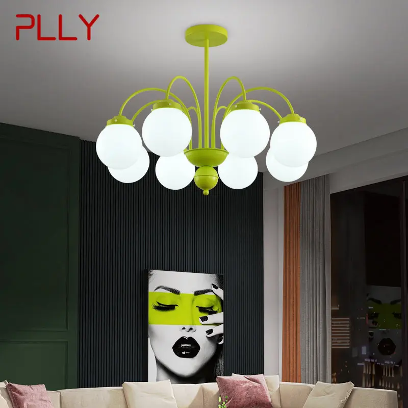 PLLY Modern Chandelier Light LED Green Glass Pendant Lamp Fixtures Creative Design for Home Living Room Bedroom 
PLLY Modern Chandelier Light LED Green Glass Pendant Lamp Fixtures Creative Design for Home Living Room Bedroom