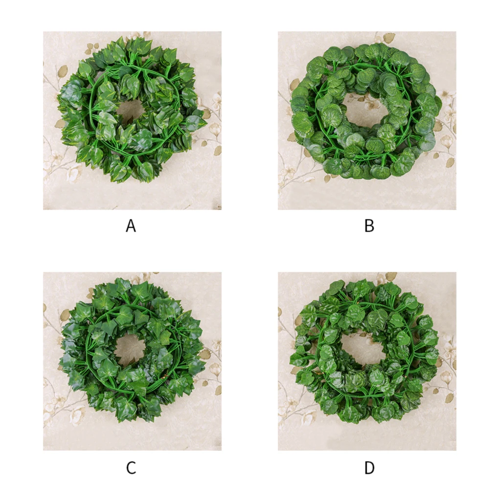 12Pcs Imitation Rattan Plastic Wall Hanging Green Plant Leaf Fake Flower Vines Decoration Type 3
12Pcs Imitation Rattan Plastic Wall Hanging Green Plant Leaf Fake Flower Vines Decoration Type 3