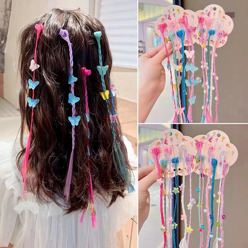 1set Girls Colorful Wigs Ponytail Hair Ornament Hair Claw Hair Clips Twist Braid Headwear
1set Girls Colorful Wigs Ponytail Hair Ornament Hair Claw Hair Clips Twist Braid Headwear
