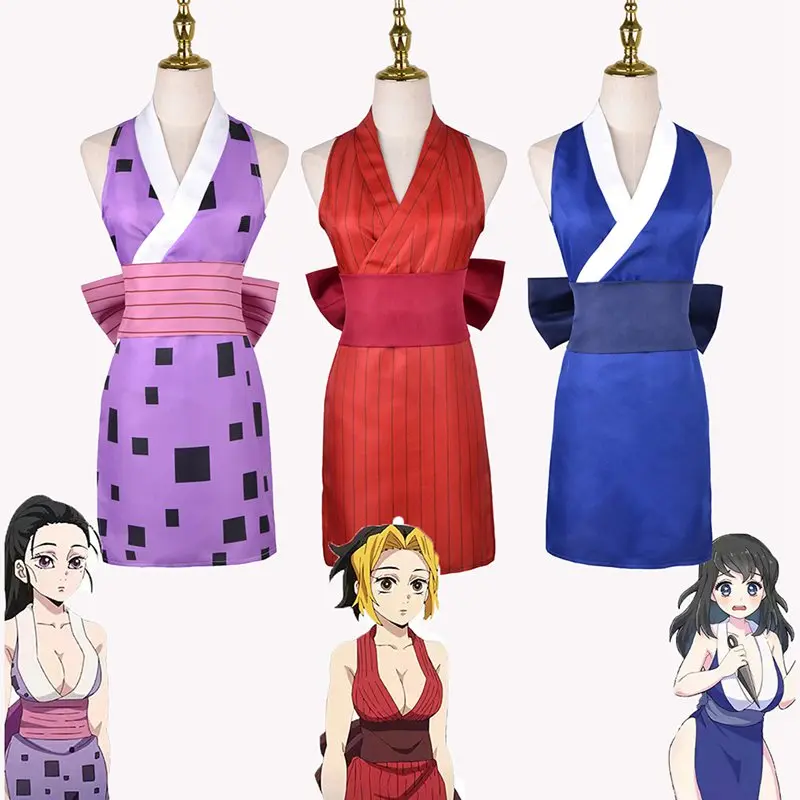 Demon Slayer Suma Hinatsuru Makio Cosplay Costume Uzui Tengen Wives Women Dress Outfit Suit Set for Halloween Party 2023 New
Demon Slayer Suma Hinatsuru Makio Cosplay Costume Uzui Tengen Wives Women Dress Outfit Suit Set for Halloween Party 2023 New
