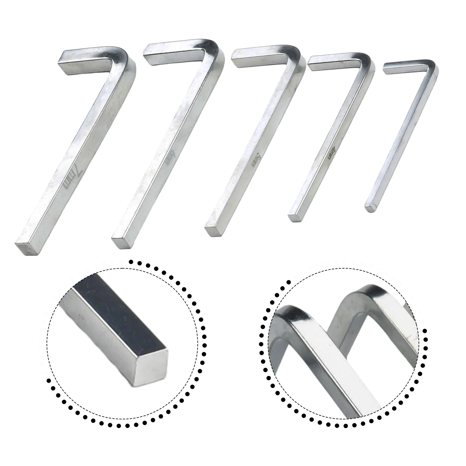 5Pcs L Shape Square Head Wrench Square Key 4 Point Wrench Screwdriver Set 3-7mm For Tightening Screws Portable Repair Hand Tool
5Pcs L Shape Square Head Wrench Square Key 4 Point Wrench Screwdriver Set 3-7mm For Tightening Screws Portable Repair Hand Tool