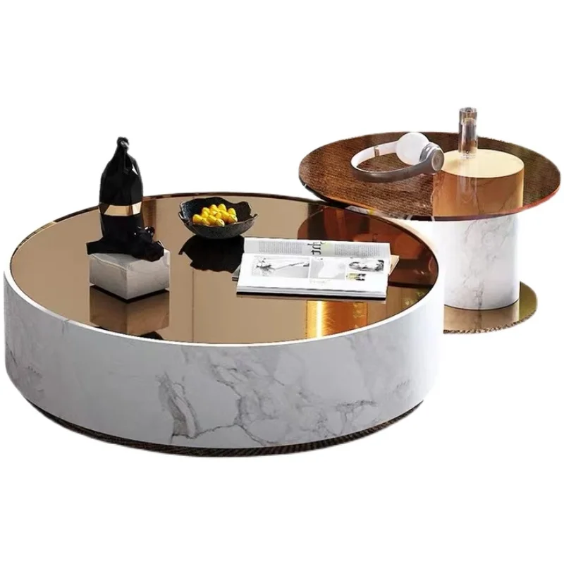 Light luxury tea table post-modern minimalist marble round Italian minimalist art creative combination tea table new
Light luxury tea table post-modern minimalist marble round Italian minimalist art creative combination tea table new