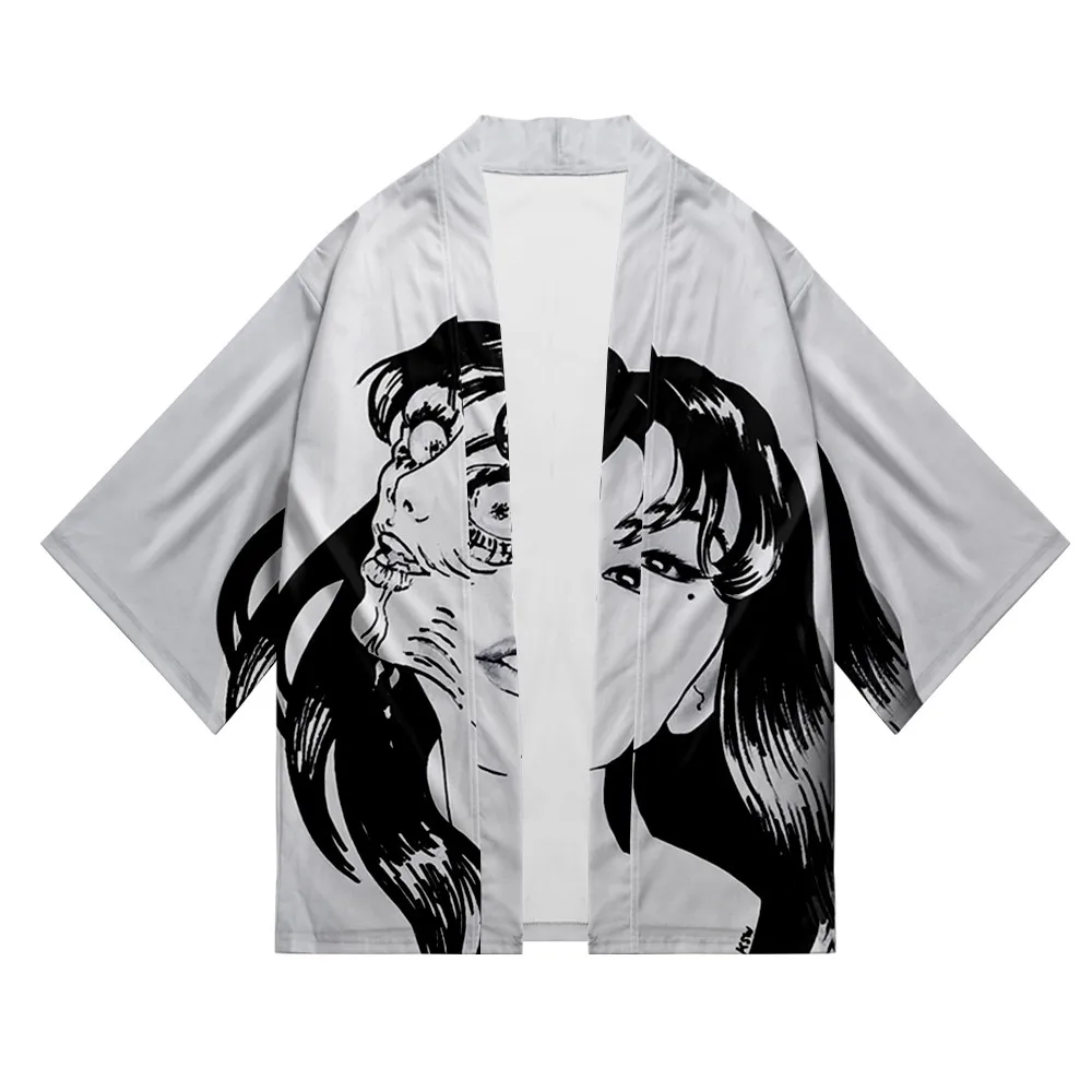 Toshio Ito 3D printed Japanese Kimono Yukata Haori Cosplay Casual Cool Men's and women's short-sleeved jerseys
Toshio Ito 3D printed Japanese Kimono Yukata Haori Cosplay Casual Cool Men's and women's short-sleeved jerseys