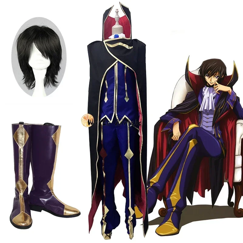 Kostum Anime KODE Geass Cosplay Lelouch Of The Pemberontakan R2 Nol Pakaian Kostum Cosplay Sepatu Wig Pesta Karnaval Halloween
Kostum Anime KODE Geass Cosplay Lelouch Of The Pemberontakan R2 Nol Pakaian Kostum Cosplay Sepatu Wig Pesta Karnaval Halloween